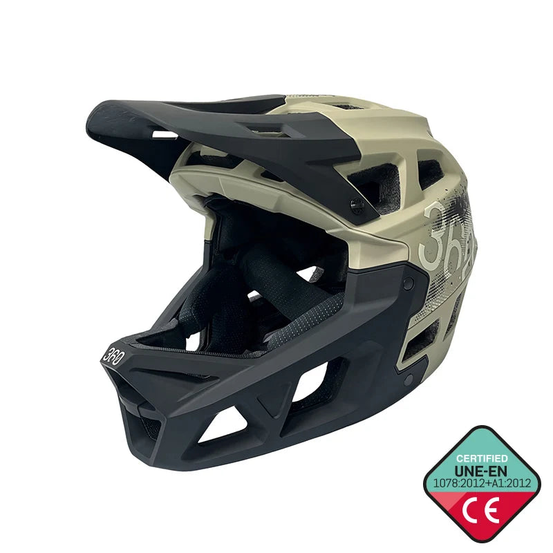 Full face kaciga Military zelena/crna- INTEGRA Sport scooterclinic.hr