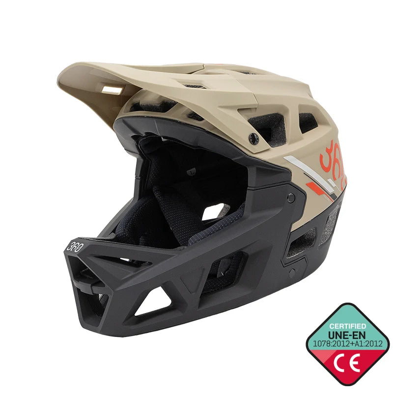 Full face kaciga bež/crna - INTEGRA Sport scooterclinic.hr