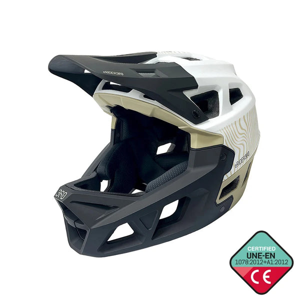 Full face kaciga bijela/military zelena/crna - INTEGRA Sport  scooterclinic.hr